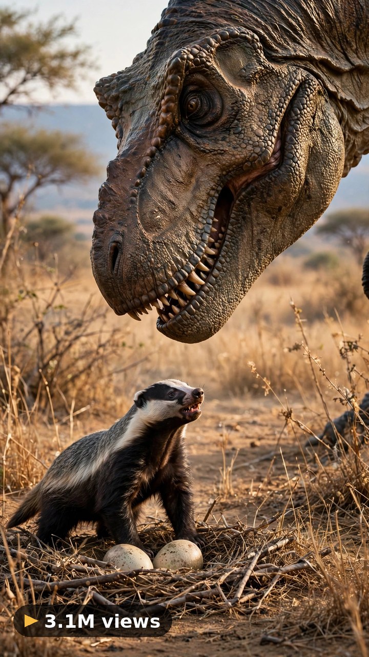 T-Rex vs Honey Badger prompt pack cover